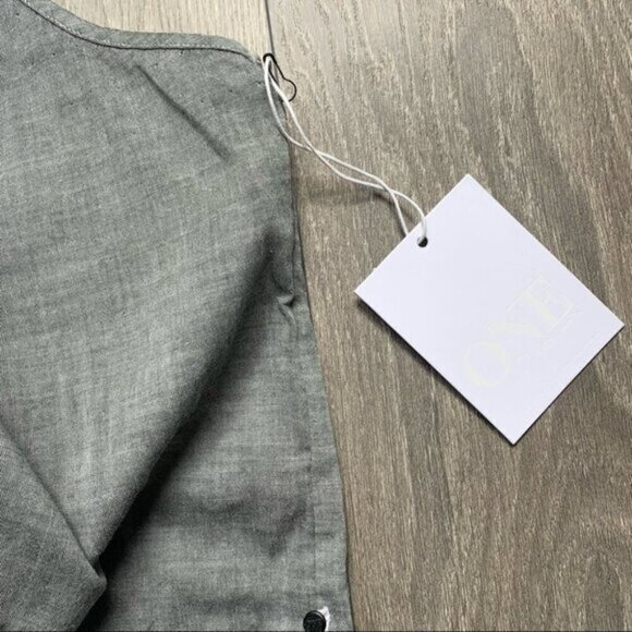 Revolve One Teaspoon Tank Top Lace Up Sleeveless Gray - Picture 9 of 15